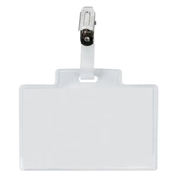 1x 100 portanome Pass 3M 9,5x6cm c/clip in metallo s/cartoncino Sei Rota