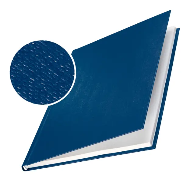 1x 10 COPERTINE RIGIDE IMPRESSBIND 7MM BLU FINITURA LINO