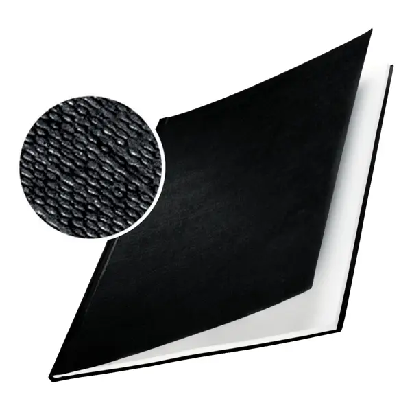 1x 10 COPERTINE RIGIDE IMPRESSBIND 28MM BLU FINITURA LINO