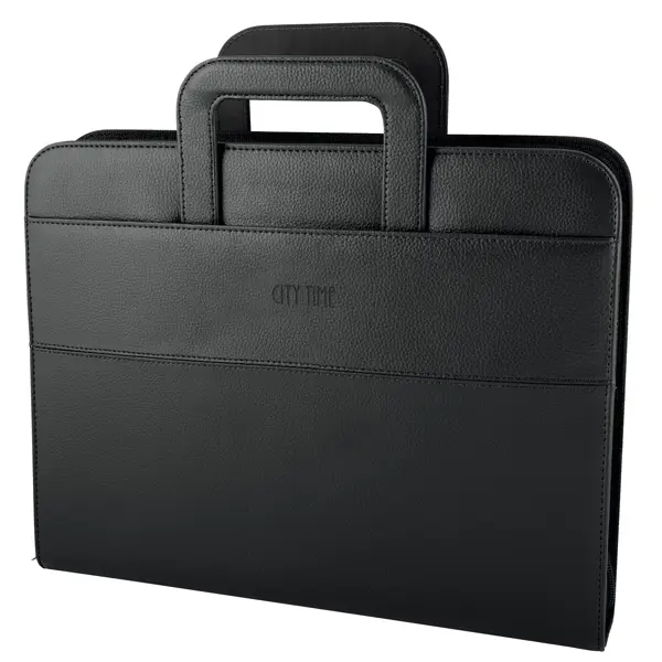 1x CARTELLA PORTABLOCCO PROFESSIONAL 36X28.5X6CM NERO City Time