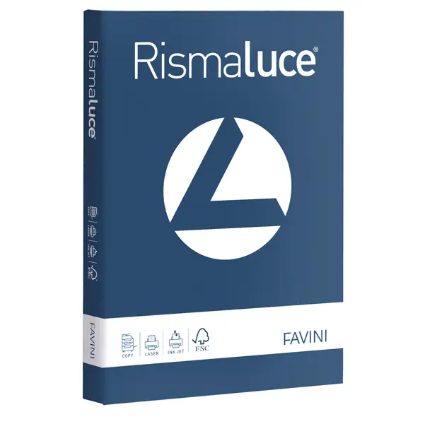1x Carta RISMALUCE 200gr A4 125fg blu prussia 62 FAVINI
