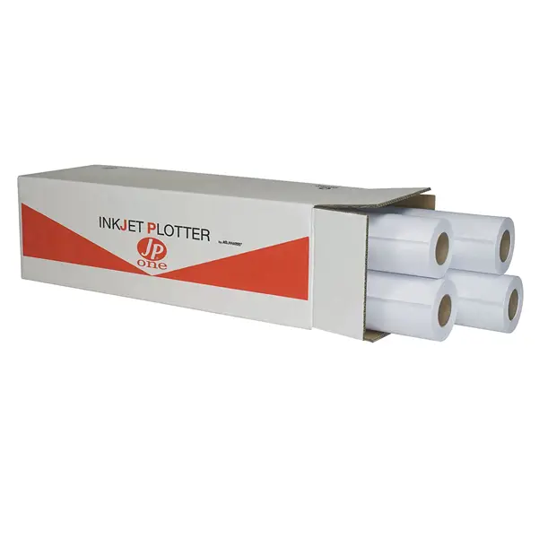 4x Carta plotter inkjet bianco opaco 914mmx50mt 90gr P.90M 8749 JP One