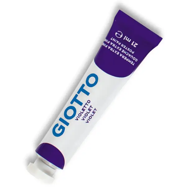 6x TEMPERA GIOTTO TUBO 7 (21ML) VIOLETTO 19