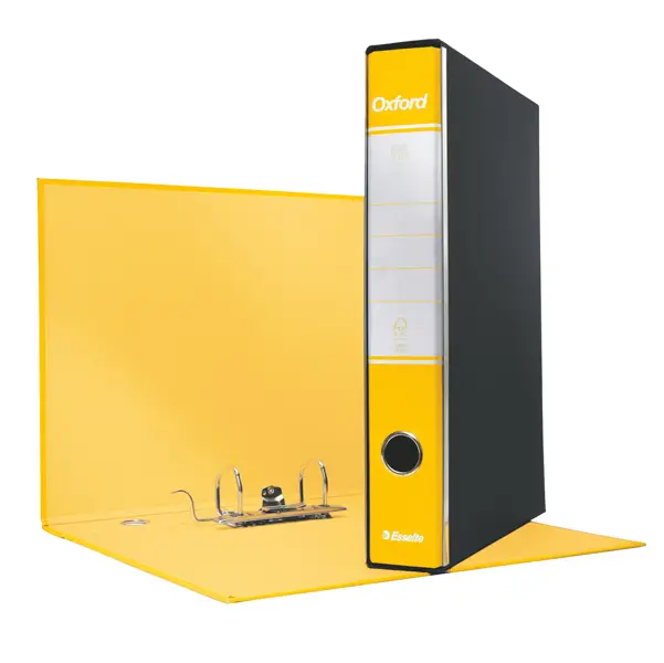 8x Registratore OXFORD G82 giallo dorso 5cm f.to commerciale ESSELTE