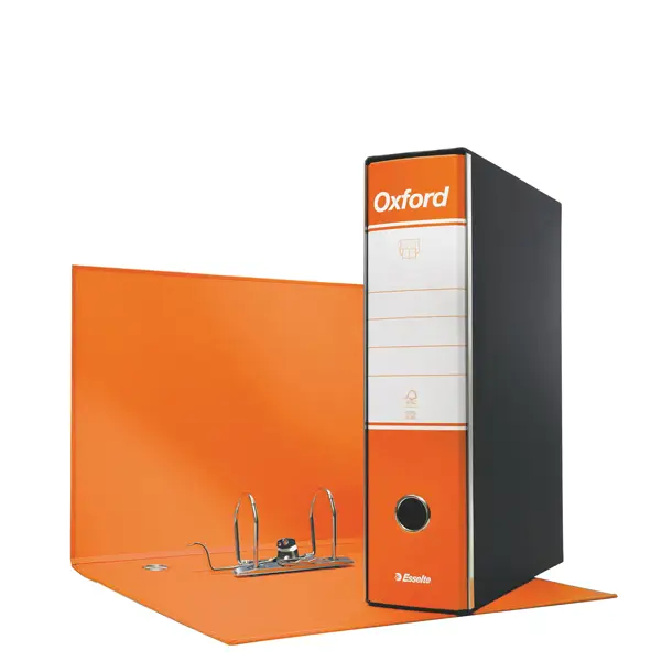 6x Registratore OXFORD G83 arancio dorso 8cm f.to commerciale ESSELTE