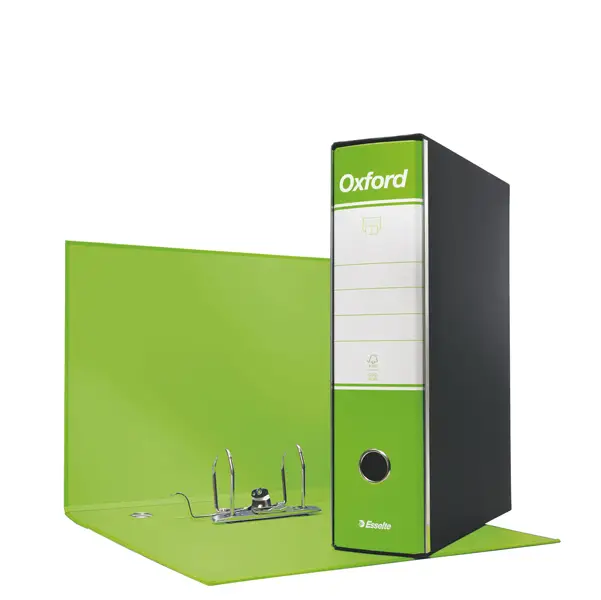 6x Registratore OXFORD G83 verde lime dorso 8cm f.to commerciale ESSELTE