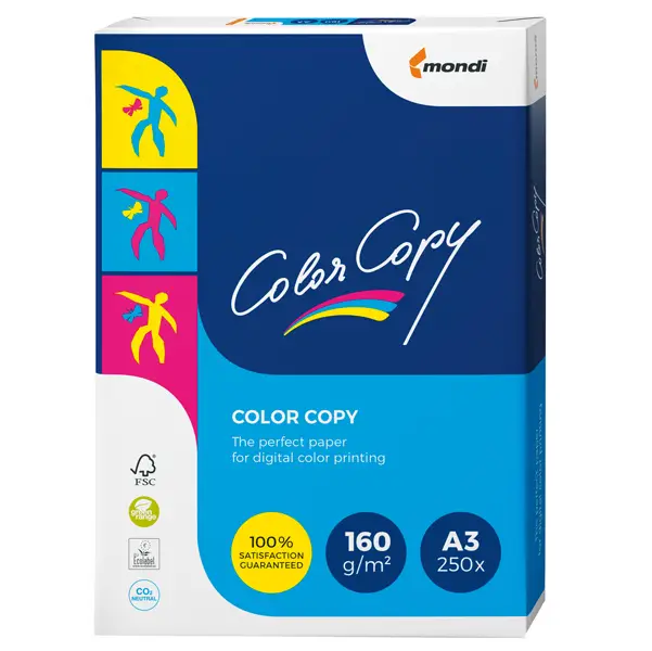 1x CARTA BIANCA COLOR COPY 320x450mm 160gr 250fg SRA3 MONDI