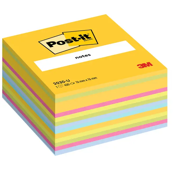 1x BLOCCO CUBO 450foglietti Post-itR 76x76mm 2030-U ULTRACOLOR
