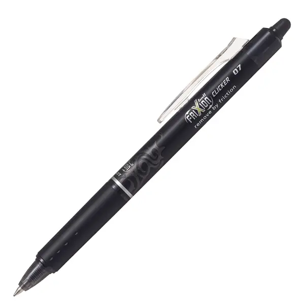 1x PENNA SFERA A SCATTO FRIXIONball CLICKER 0,7mm NERO PILOT