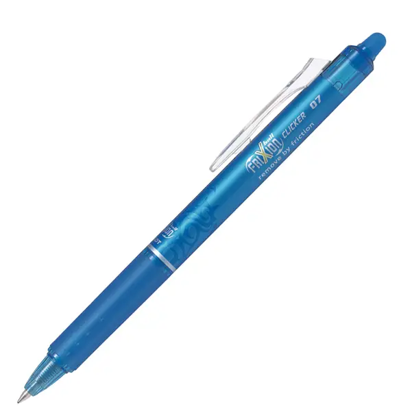 1x PENNA SFERA A SCATTO FRIXIONball CLICKER 0,7mm AZZURRO PILOT