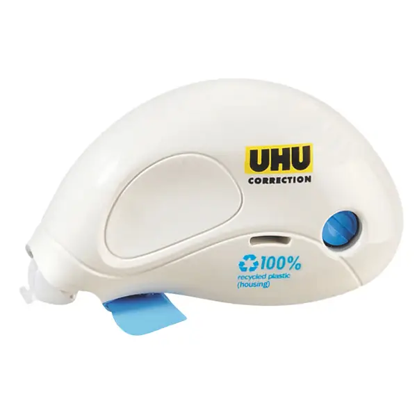 1x Correttore a nastro Roller Compact Correction 5mm x 10mt 100 recycled UHU