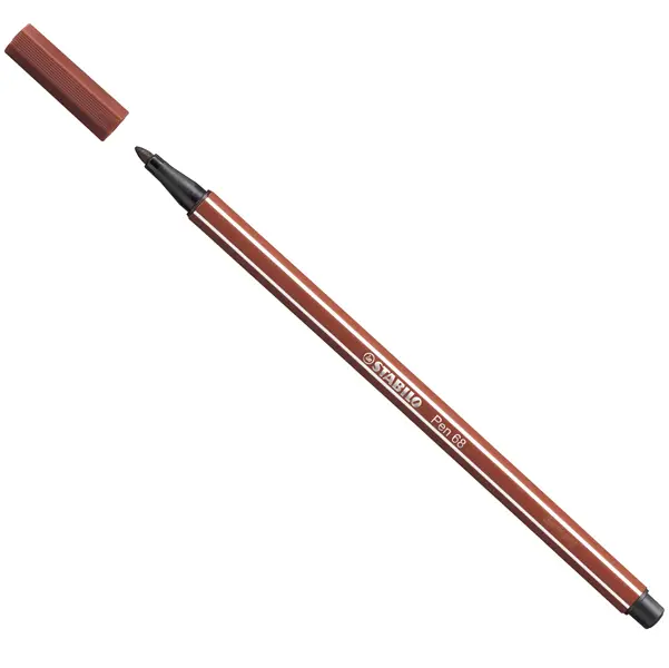 10x PENNARELLO STABILO PEN 68/75 TERRA DI SIENA