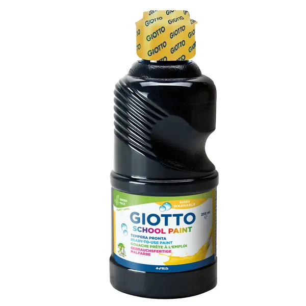 1x TEMPERA PRONTA 250ML lavabile GIOTTO NERO