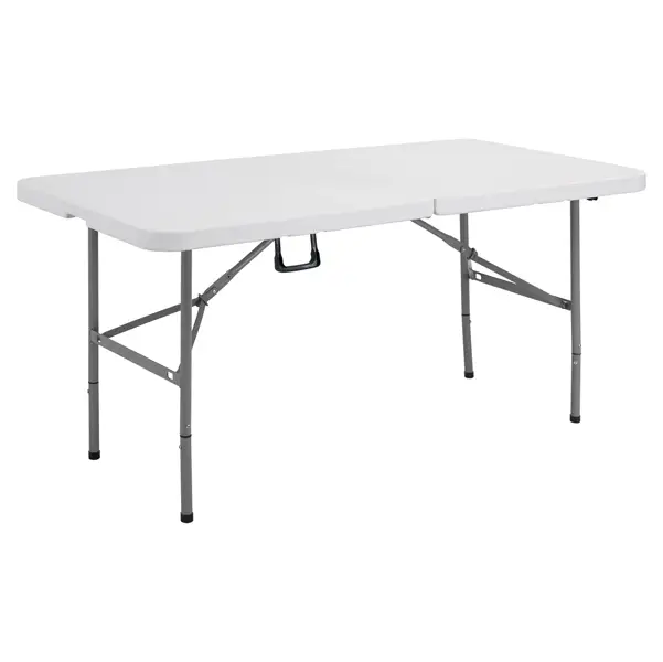 1x TAVOLO RETTANGOLARE PIEGHEV. IN PLASTICA 152x76cm - H74cm
