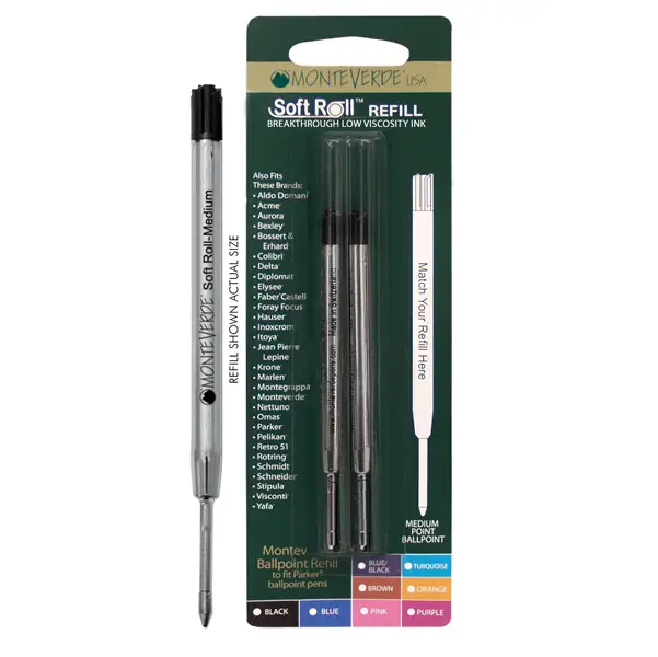 1x Blister 2 refill per SFERA Parker R BLU PUNTA MEDIA