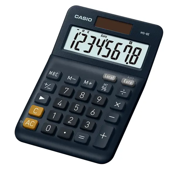 1x Calcolatrice da tavolo compatta MS-8E 8cifre Casio