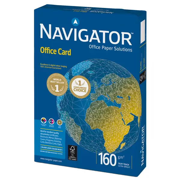 1x CARTA NAVIGATOR office card A4 160GR 250FG 210X297MM