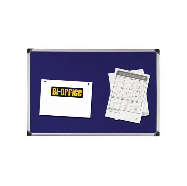 1x PANNELLO IN TESSUTO 60X90CM BLU FELT BOARD Bi-Office