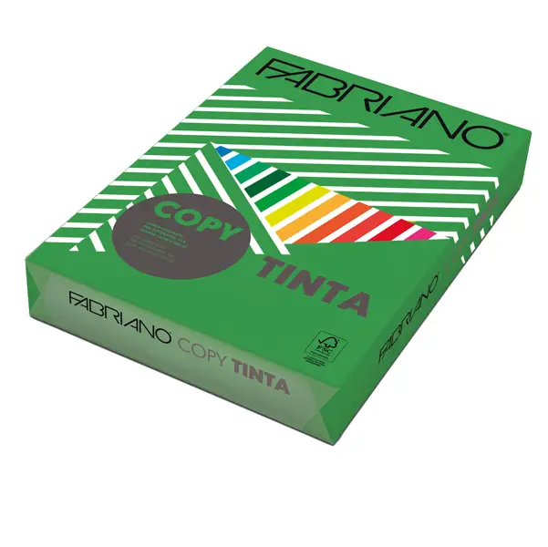 1x CARTA COPY TINTA A3 160gr 125fg col.forti VERDE FABRIANO