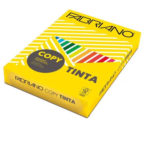 1x CARTA COPY TINTA A3 160gr 125fg col.forti GIALLO FABRIANO