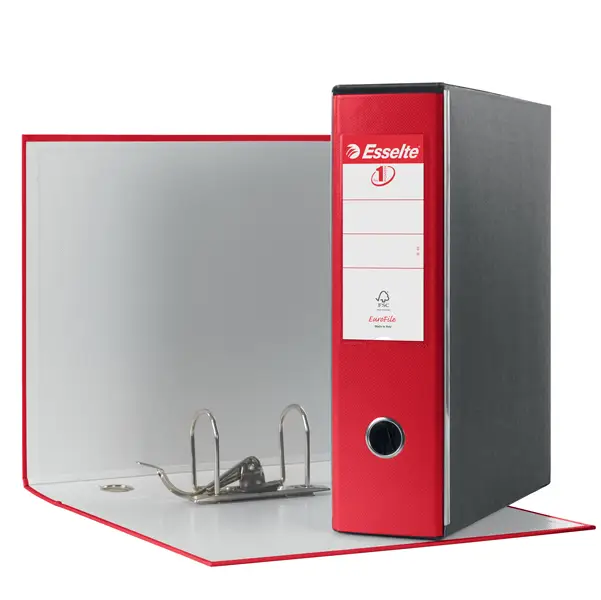 1x Registratore EUROFILE G53 rosso vivida dorso 8cm f.to commerciale ESSELTE