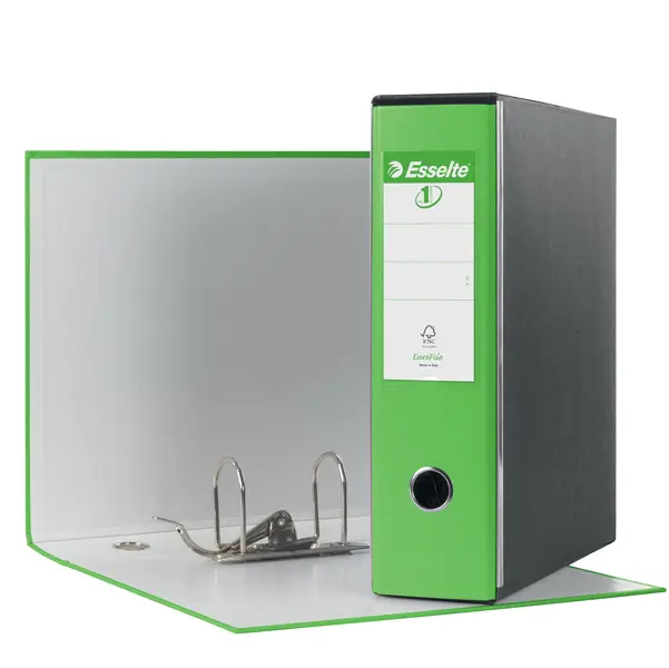 1x Registratore EUROFILE G53 verde vivida dorso 8cm f.to commerciale ESSELTE