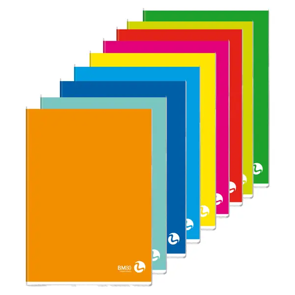 10x MAXIQUADERNO A4 80gr 80fg+1 4mm COLOR 80 BASIC BM