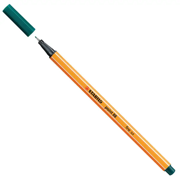10x PENNARELLO STABILO POINT 88/53 VERDE PINO