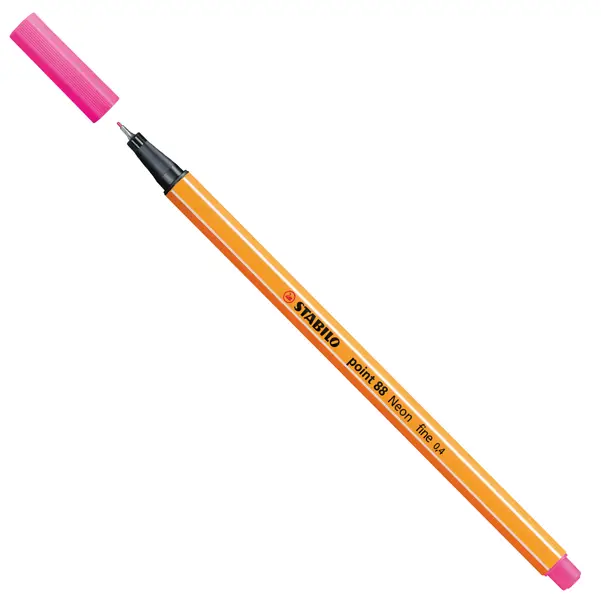 10x PENNARELLO STABILO POINT 88/056 ROSA NEON