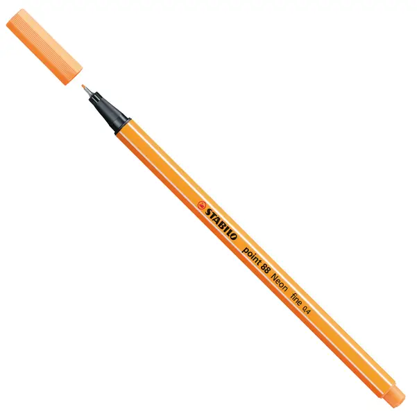 10x PENNARELLO STABILO POINT 88/054 ARANCIO NEON