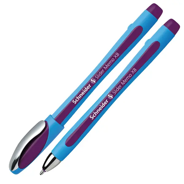 10x Penna a sfera SLIDER MEMO XB viola SCHNEIDER