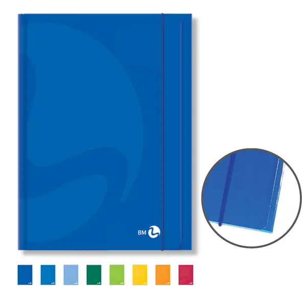 10x CARTELLA 3 LEMBI C/ELASTICO 25,5x35cm COLOR colori assortiti BM
