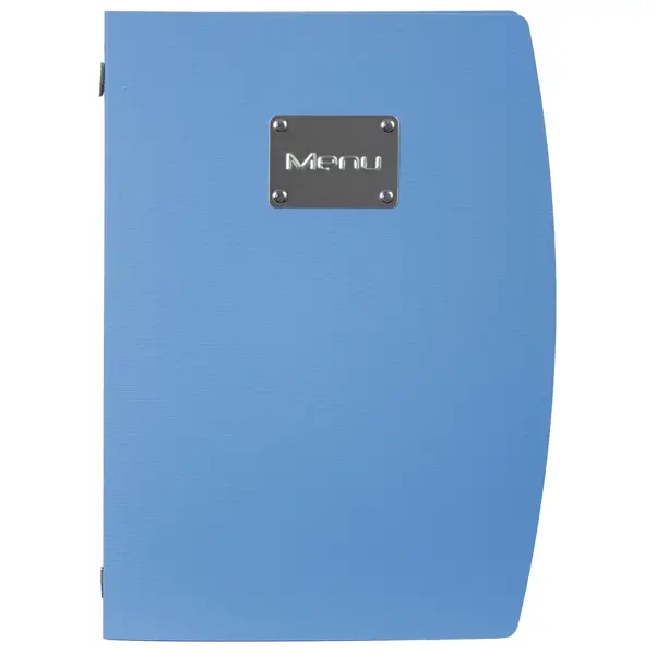 1x PORTA MENU' A4-24x34cm BLU RIO con 1 INSERTO DOPPIO