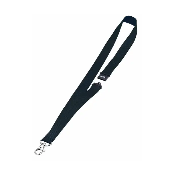 1x 10 CORDONCINI PORTABADGE 20mm NERO DURABLE