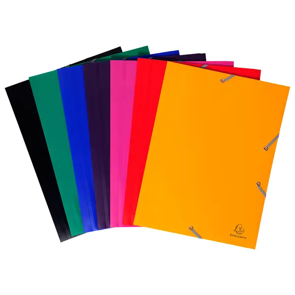 30x CARTELLA PPL CON ELASTICO 24x32CM GIALLO EXACOMPTA