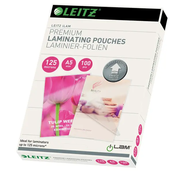 1x 100 POUCHES iLAM A5-154x216mm 125micron LEITZ