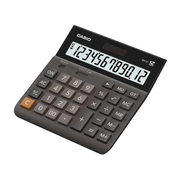 1x CALCOLATRICE DA TAVOLO DH-12BK 12cifre CASIO