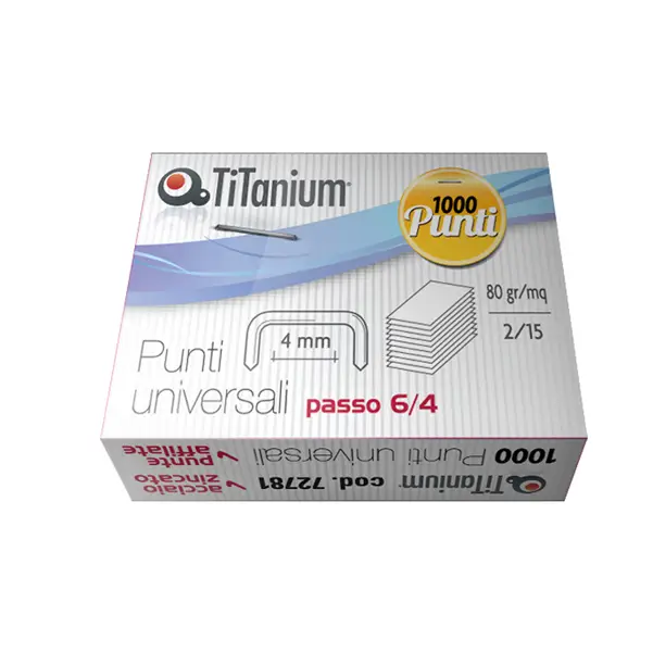 10x SCATOLA 1000 PUNTI UNIVERSALI TiTanium 6/4