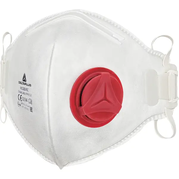 1x Scatola 10 MASCHERINE FILTRANTI FFP3 con valvola - pieghevole vert.