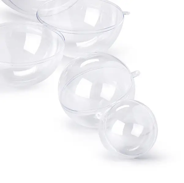 36x SFERA APRIBILE in POLISTIRENE TRASPARENTE D60mm RI.PLAST