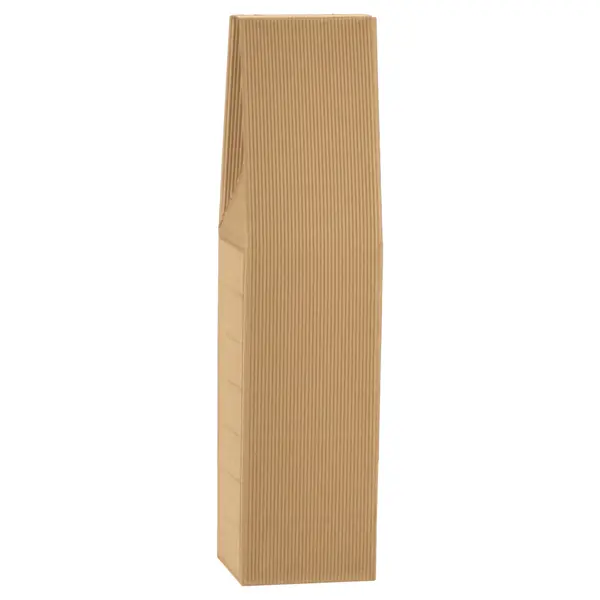 10x SCATOLA 1 BOTTIGLIA 90x90mm H 370mm ONDA AVANA