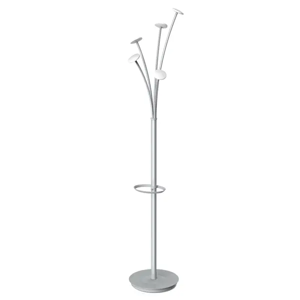 1x Appendiabiti 5 posti 175cm grigio/bianco C/PORTAOMBRELLI ALBA