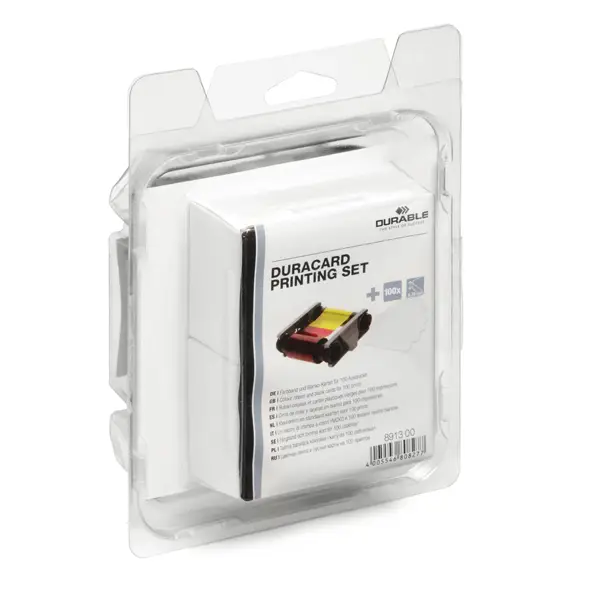 1x KIT STAMPA (Nastro a colori + 100tessere) x Duracard ID300 DURABLE