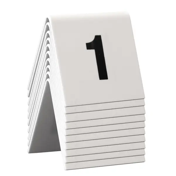1x SET da 1 a 10 NUMERI PER I TAVOLI Securit