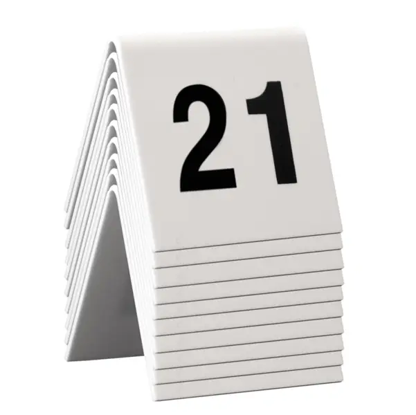 1x SET da 21 a 30 NUMERI PER I TAVOLI Securit