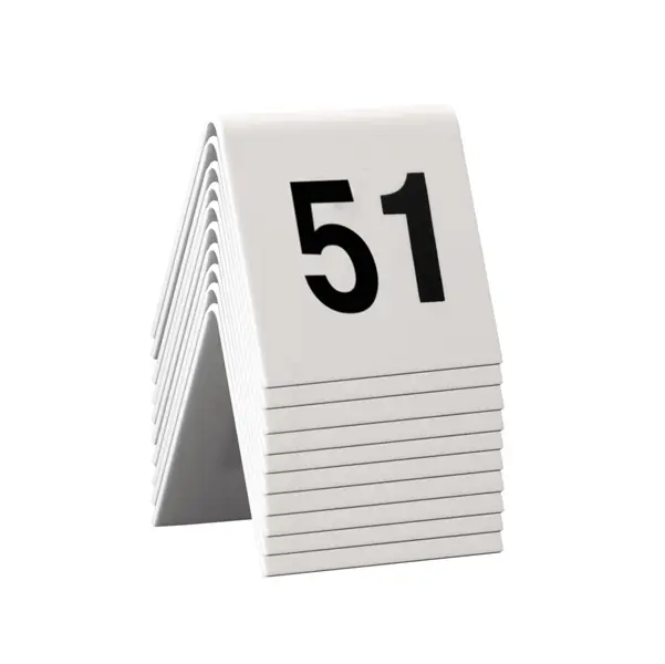 1x SET da 51 a 60 NUMERI PER I TAVOLI Securit