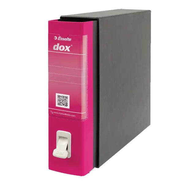 1x Registratore Dox 2 fucsia dorso 8cm f.to protocollo Esselte