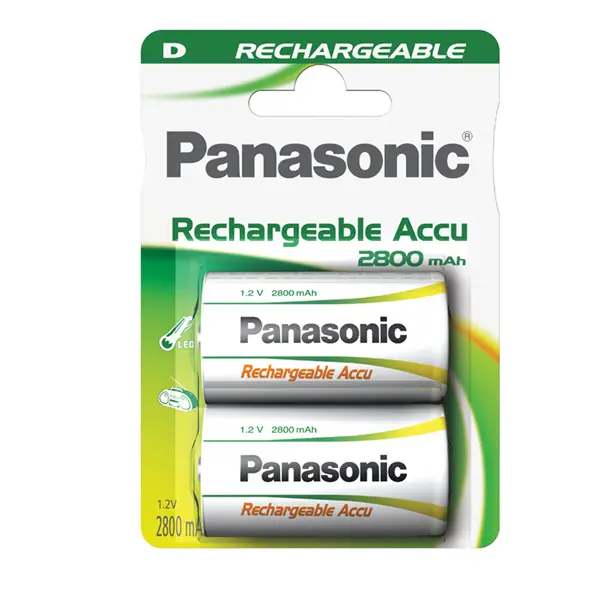 1x BLISTER 2 torce ricaricabili READY TO USE D PANASONIC