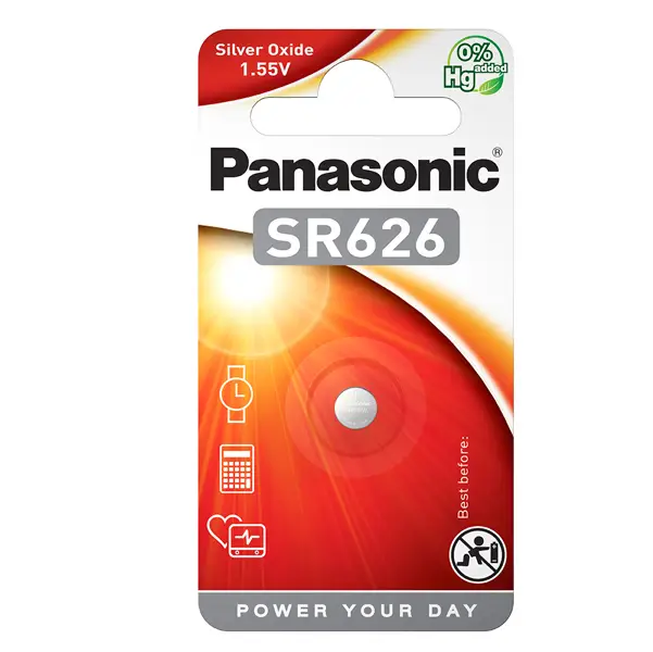 1x BLISTER Micropila Ossido argento SR626 PANASONIC