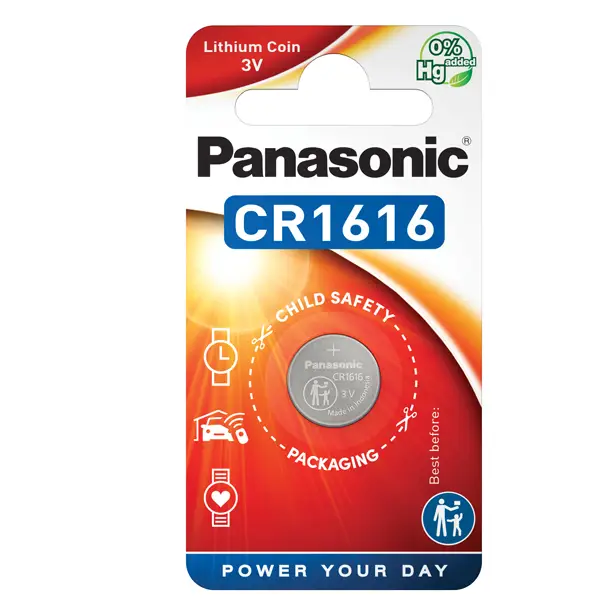 1x BLISTER Micropila litio CR1616 PANASONIC